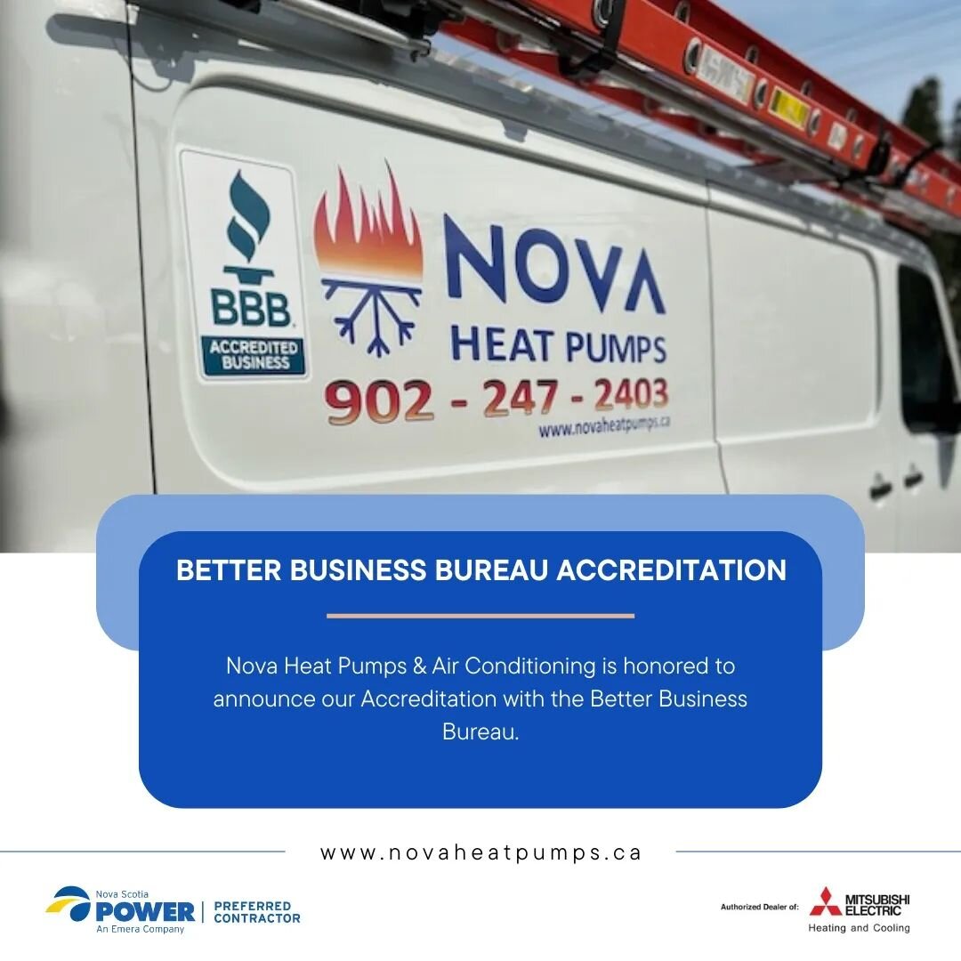 Nova Heat Pumps &amp; Air Conditioning is honored to announce our Accreditation with the Better Business Bureau! 🏅

We have been asked by a few of you lately how you can tell if we are a legit business. We understand your concerns but are happy to t