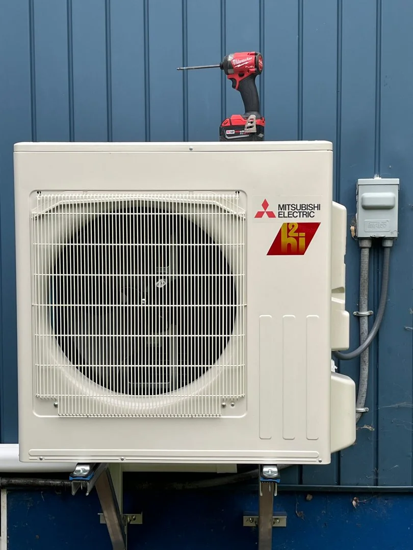Mitsubishi GS Hyper Heat - Outdoor Unit - Hantsport, NS - Installation