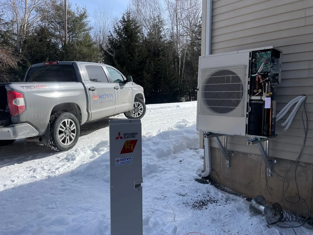 Ductless Heat Pump - Outdoor Unit + NOVA Truck