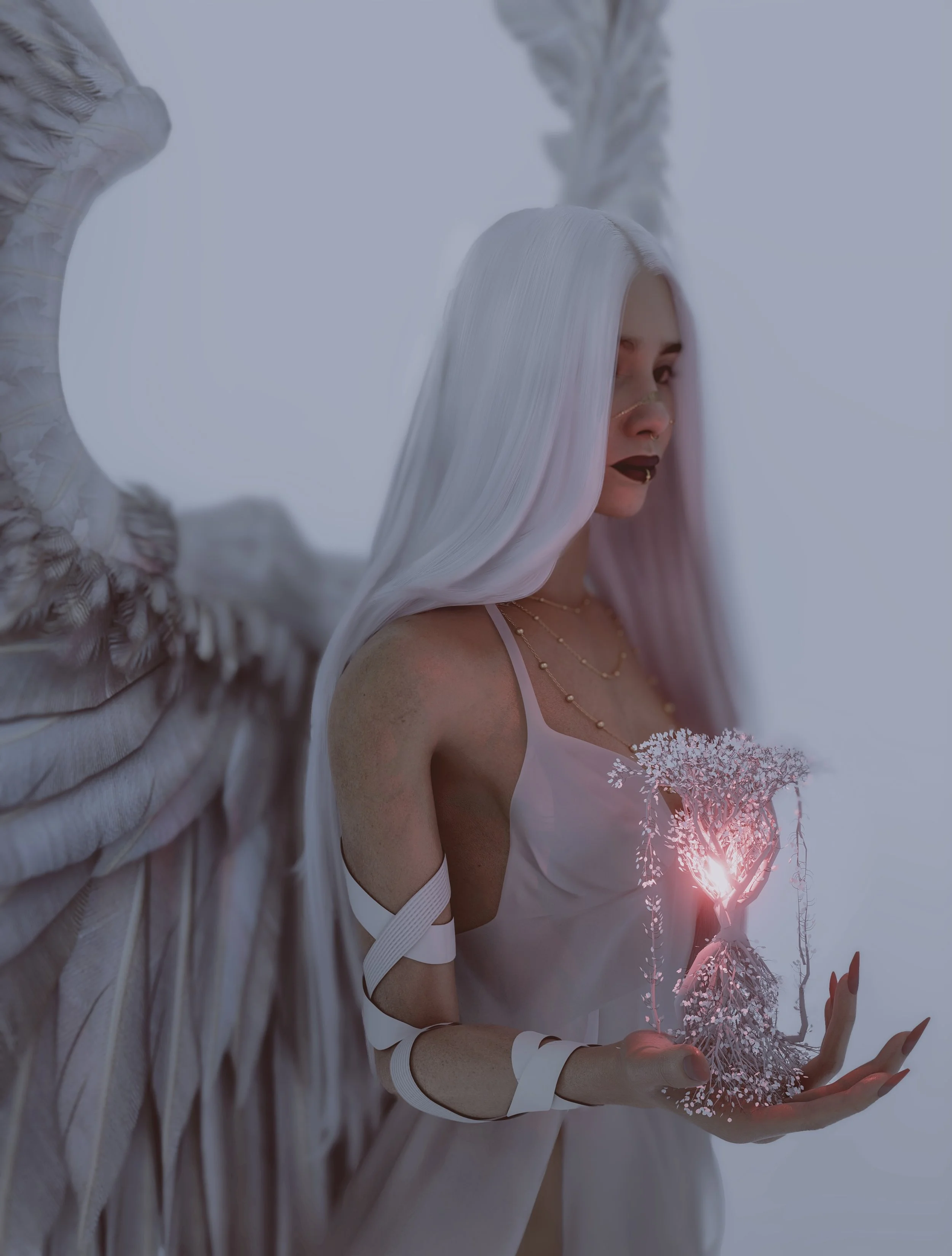 'Angel of Time' 3D Render made using DAZ, Blender & Photoshop