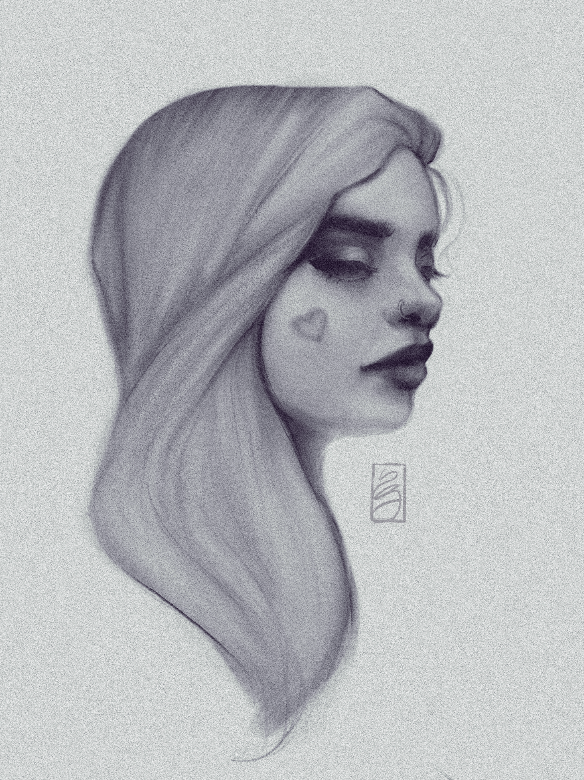 'Grateful' Digital sketch in Procreate