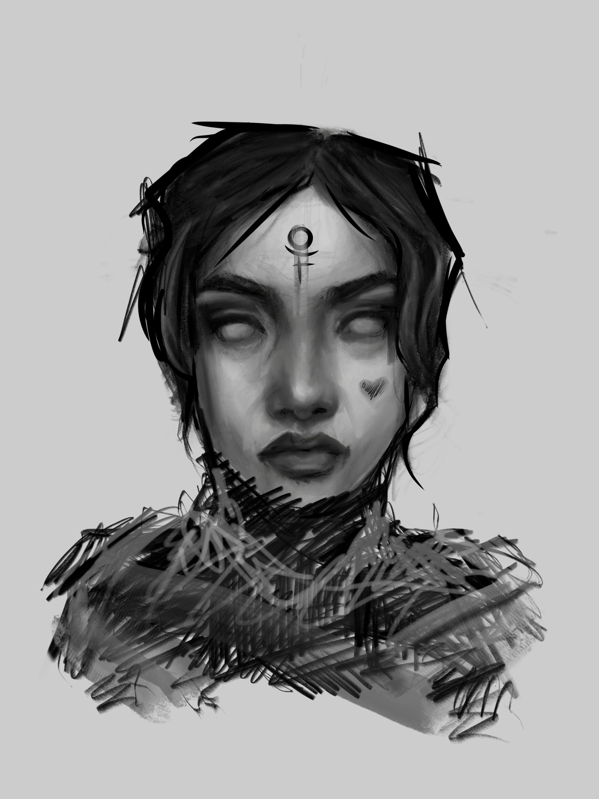 'Pluto' Digital sketch in Procreate