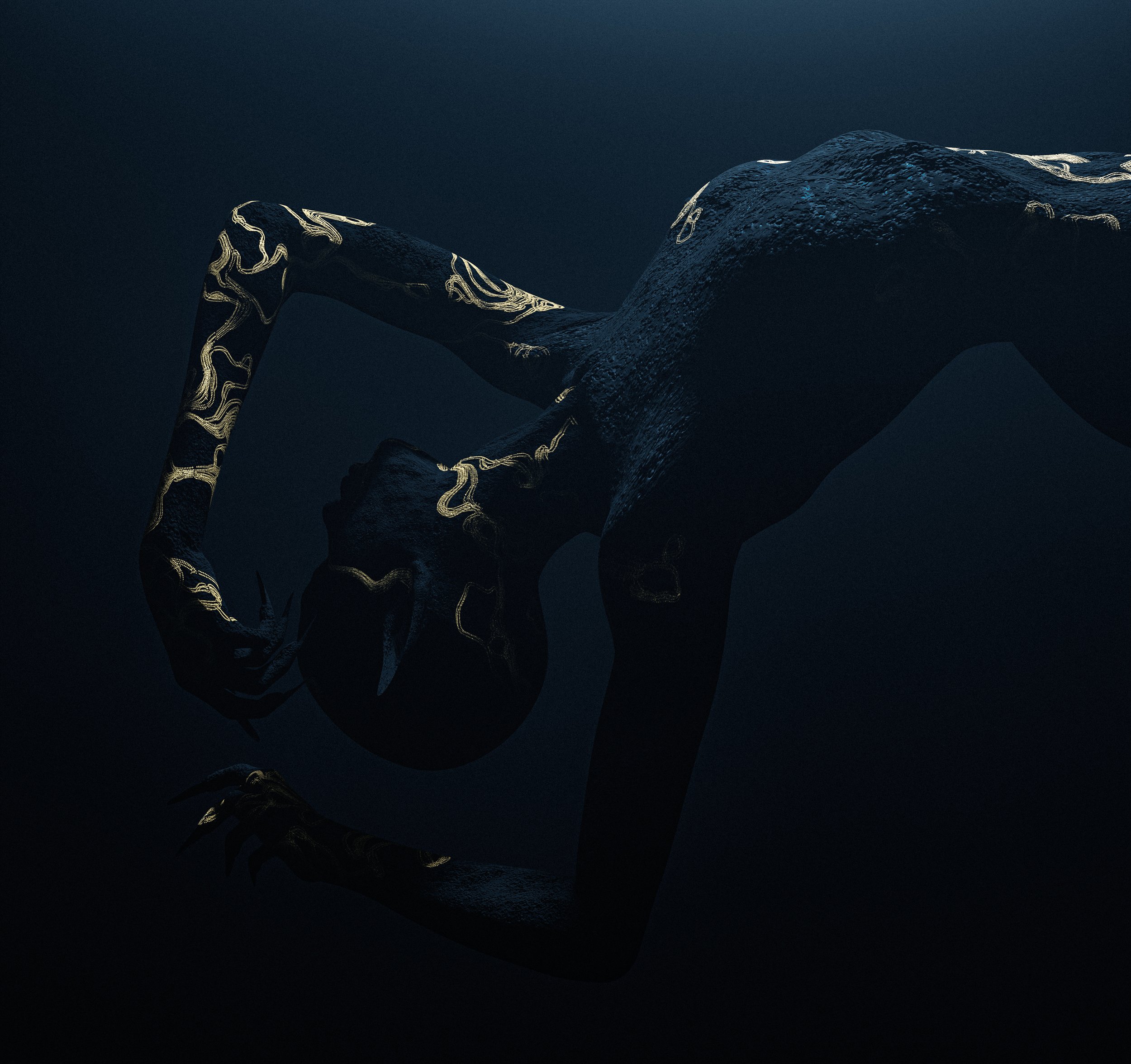 'Alien Elegance' 3D Render made using Blender, Substance Painter and Photoshop