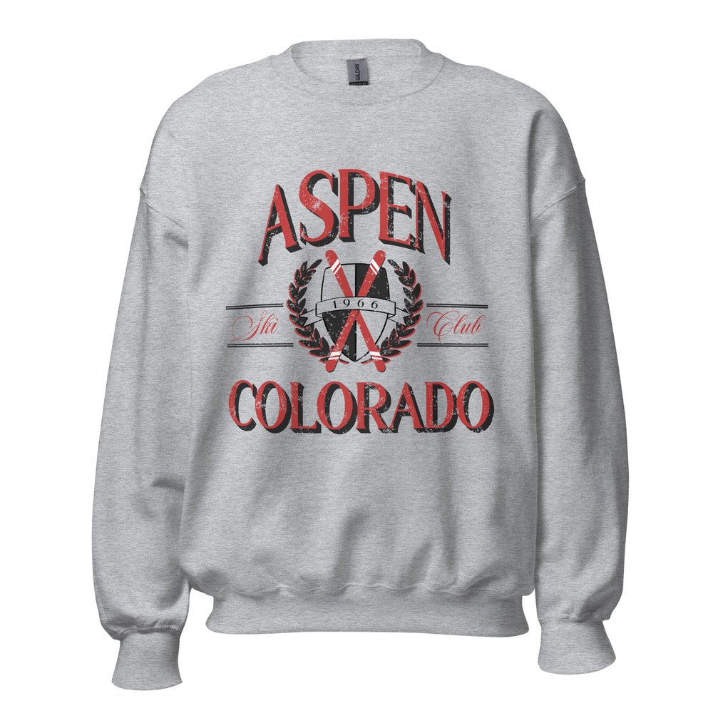 Vintage 90s Aspen Colorado Embroidered Crewneck