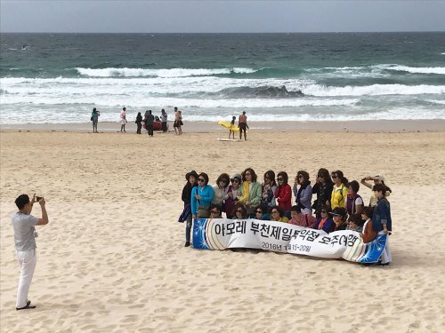 Visitors to the Beach