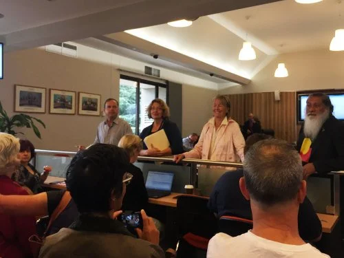 Councillors John Wakefield, Paula Masselos, Ingrid Strewe and Dominic Kanak