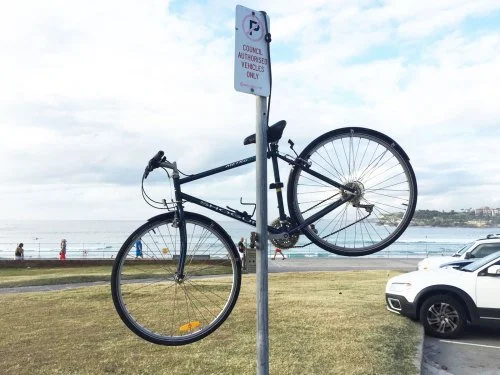 Bike on Pole