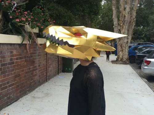 Golden Head for Halloween