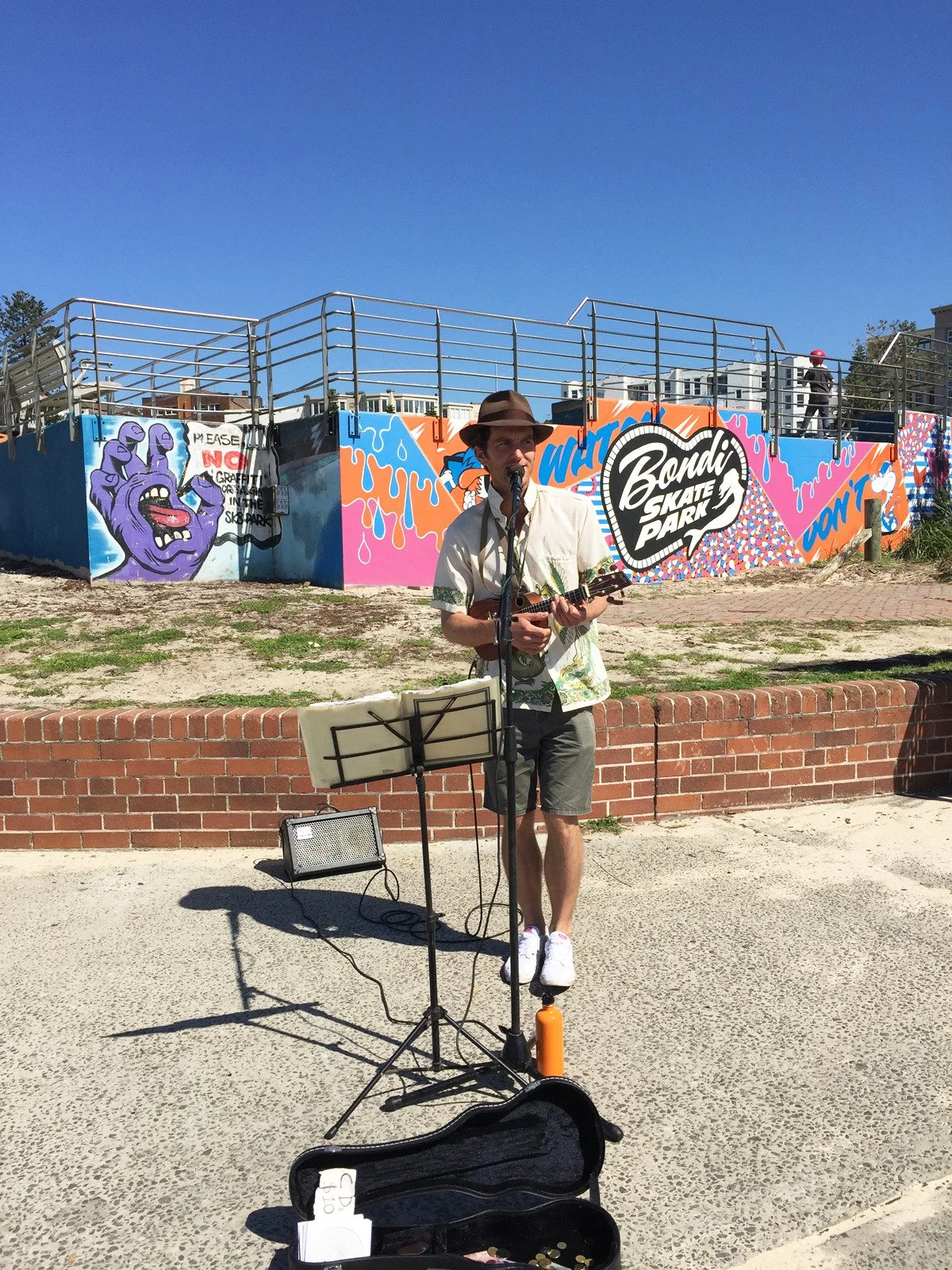 Busking on the Promenade