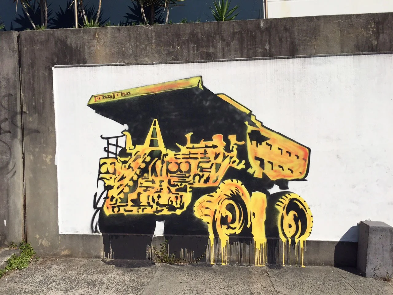 Truck Mural on Notts Avenue