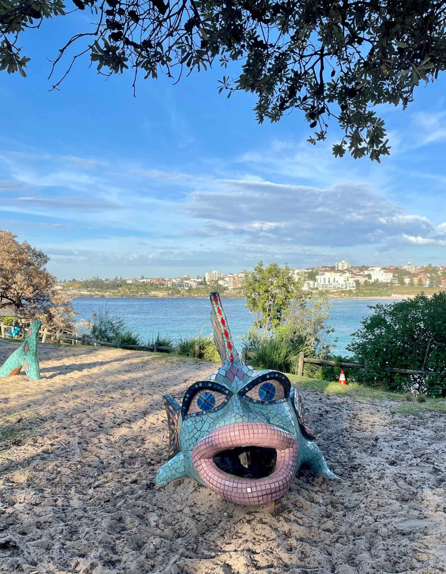 Lloyd Kelemen Mosaic Fish Sculpture