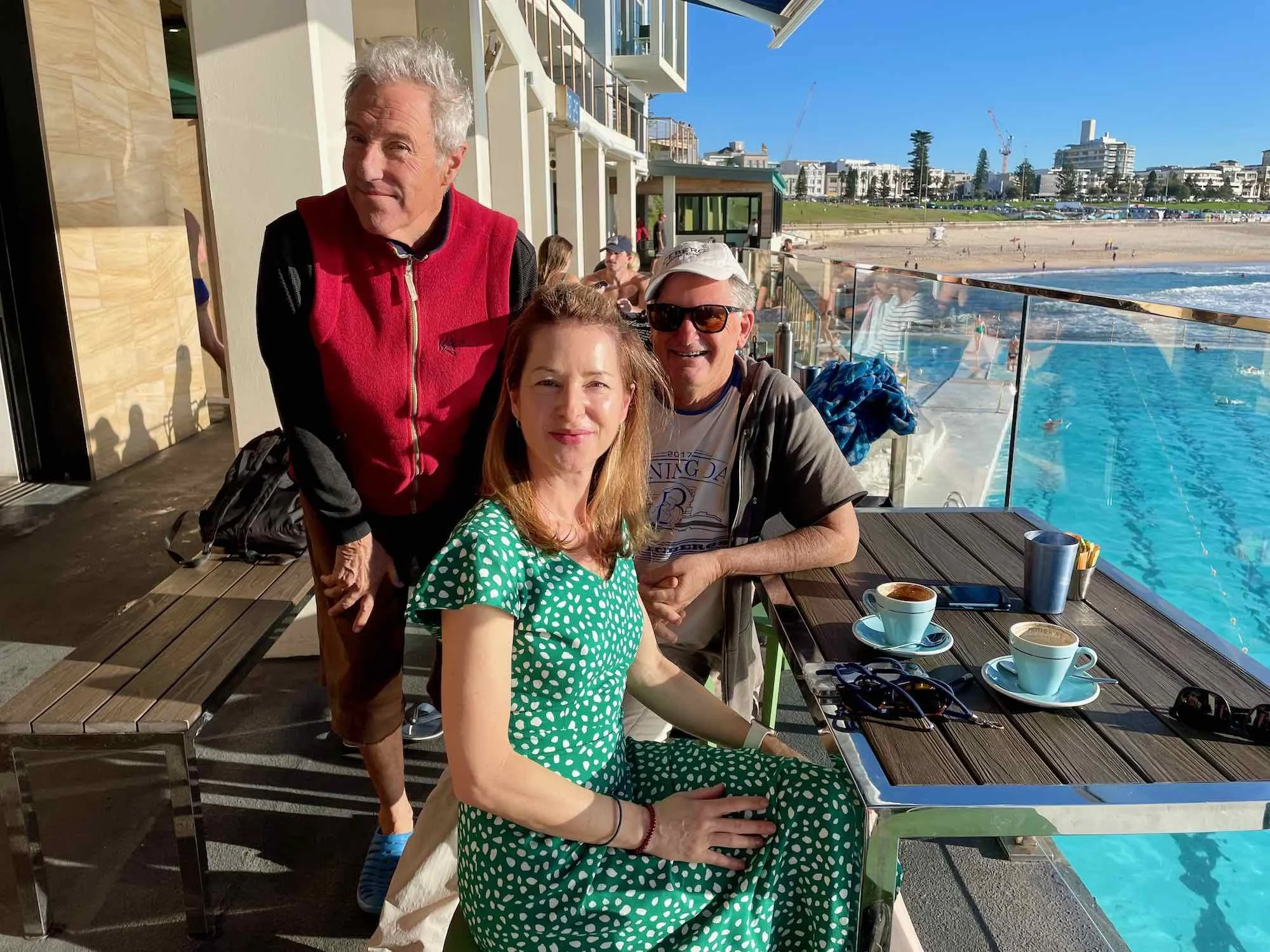 Russell Cheek, Adrian Newstead and Sonya Johansson