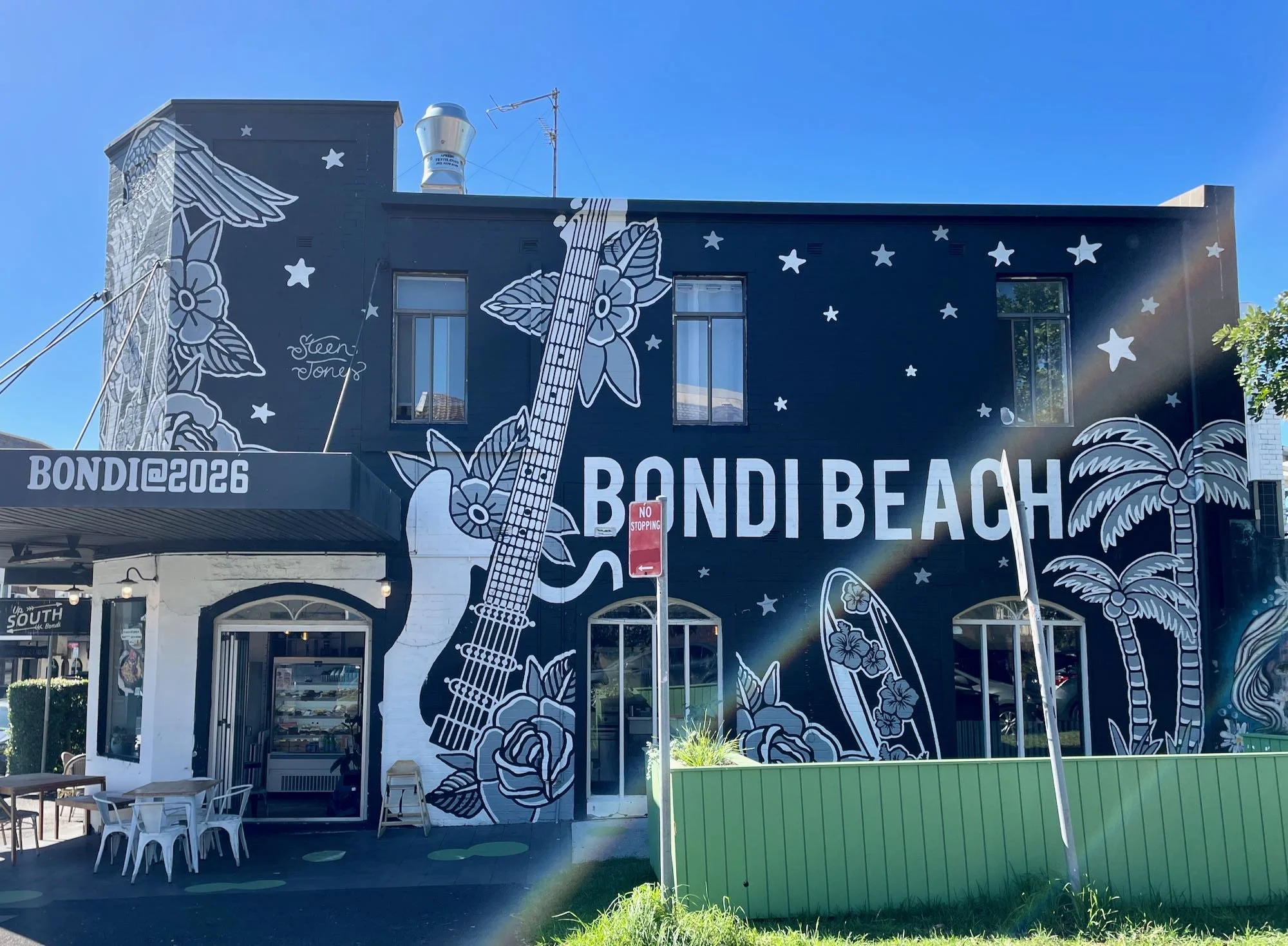 Welcome to Bondi Mural by Steen Jones