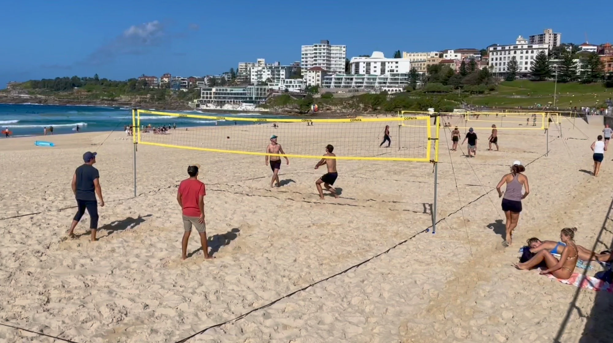 Volleyball on ANZAC Day