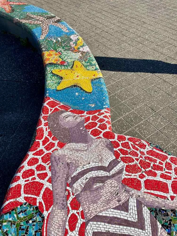 Campbell Parade Mosaic Bench