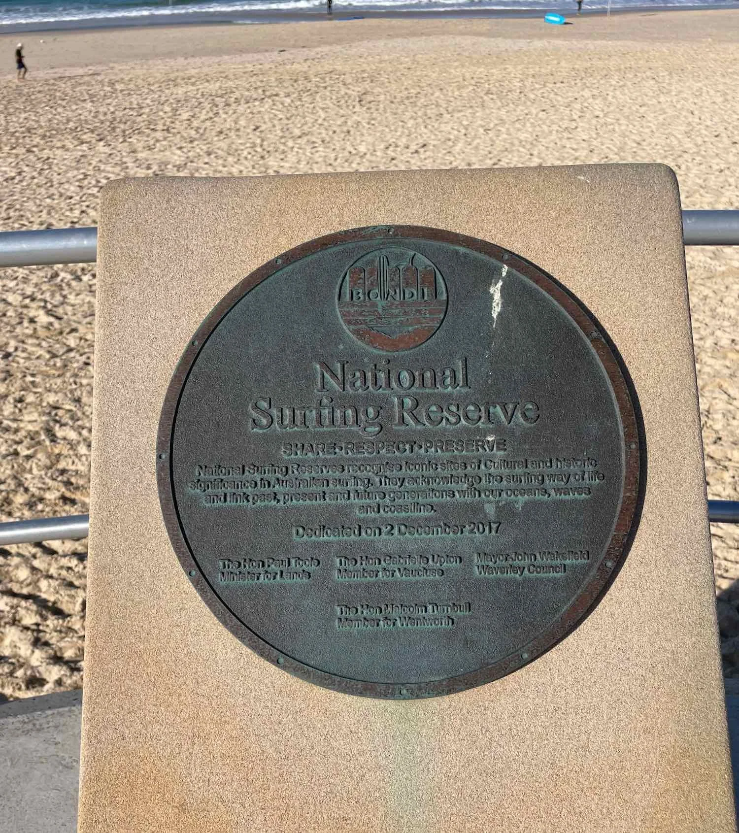 National Surfing Reserve Plaque