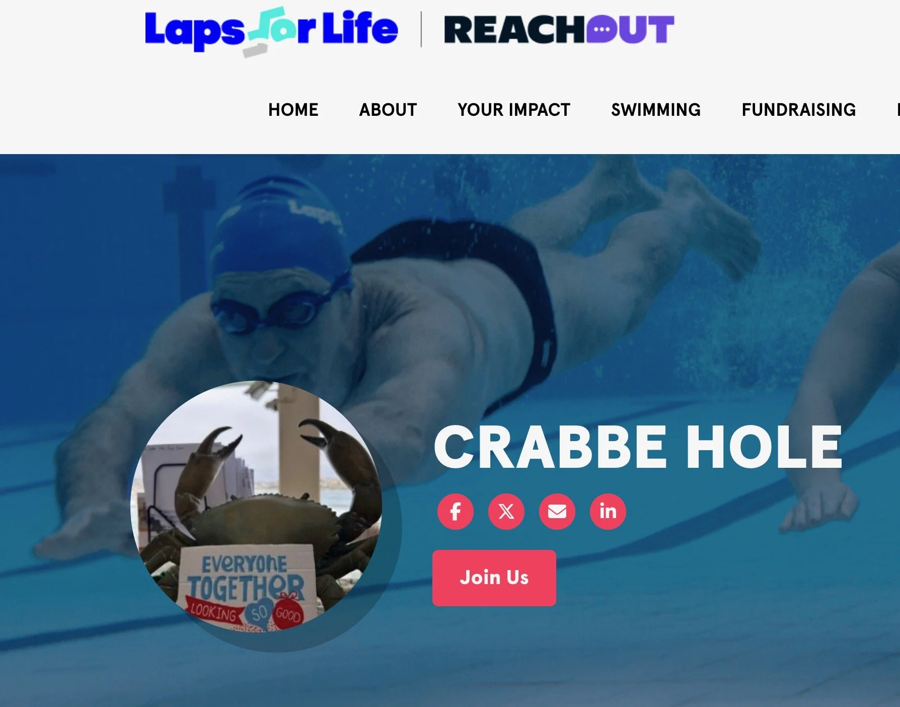 Laps for Life: The Crabbe Hole Fundraising