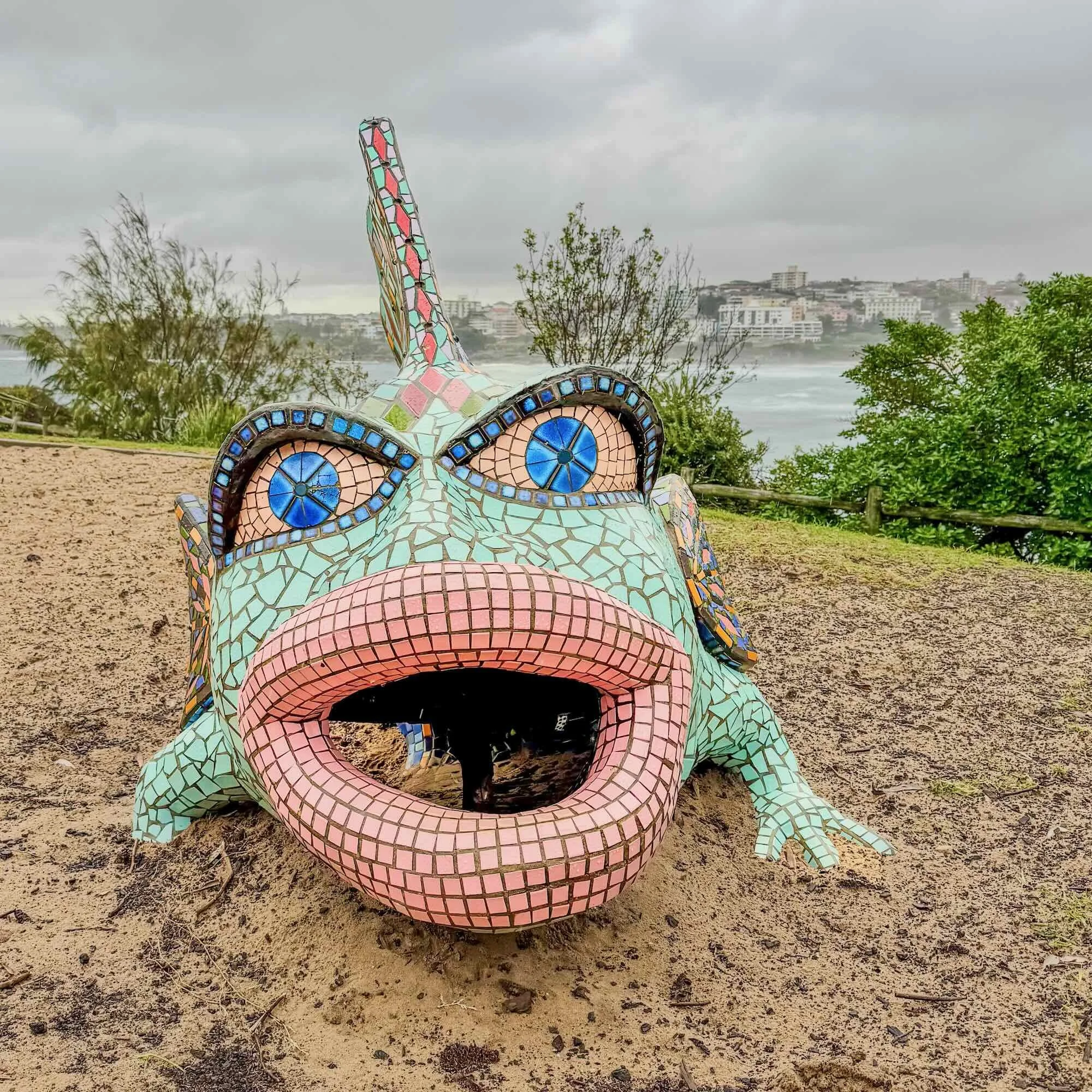 Lloyd Kelemen Mosaic Fish Sculpture 
