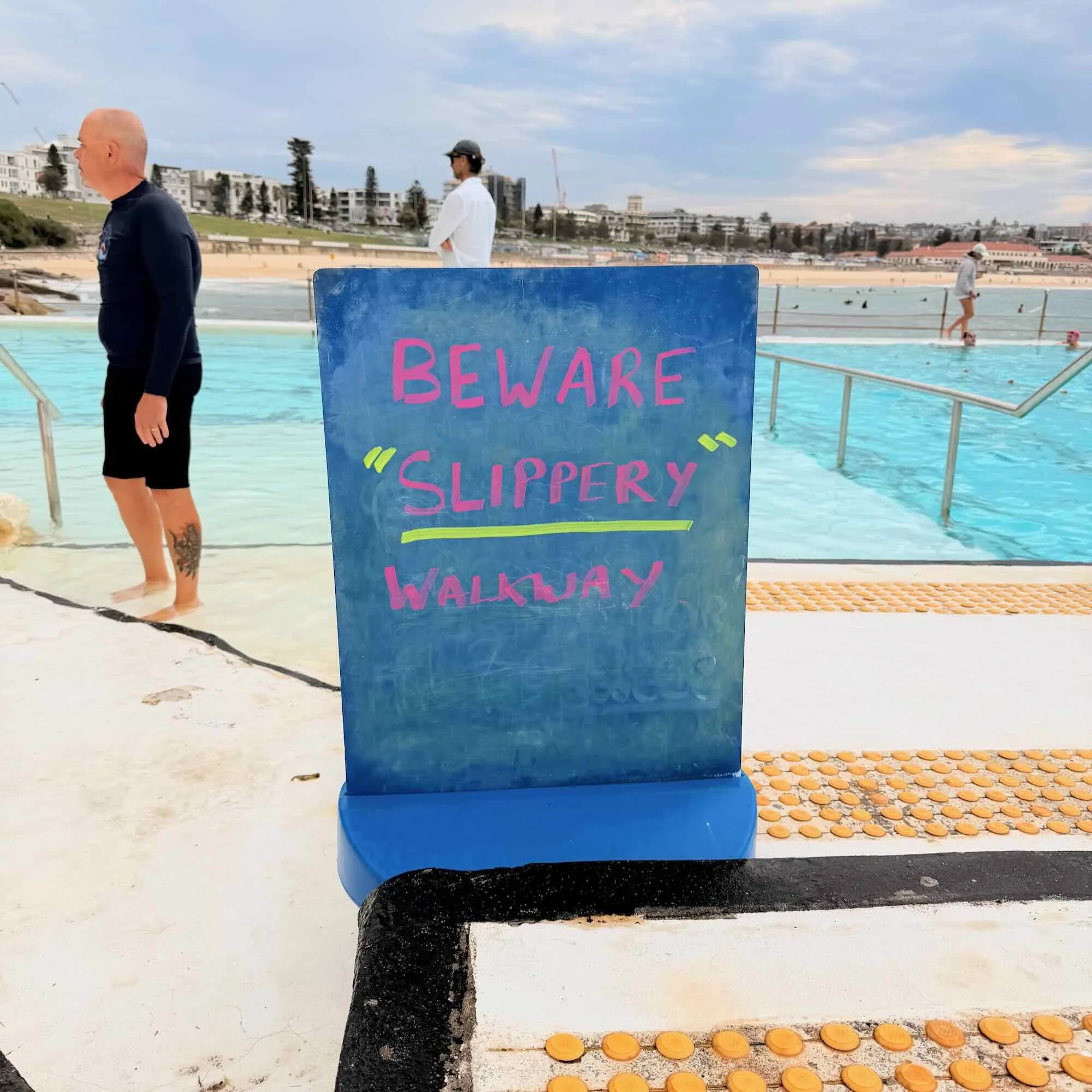 Beware Slippery Walkway