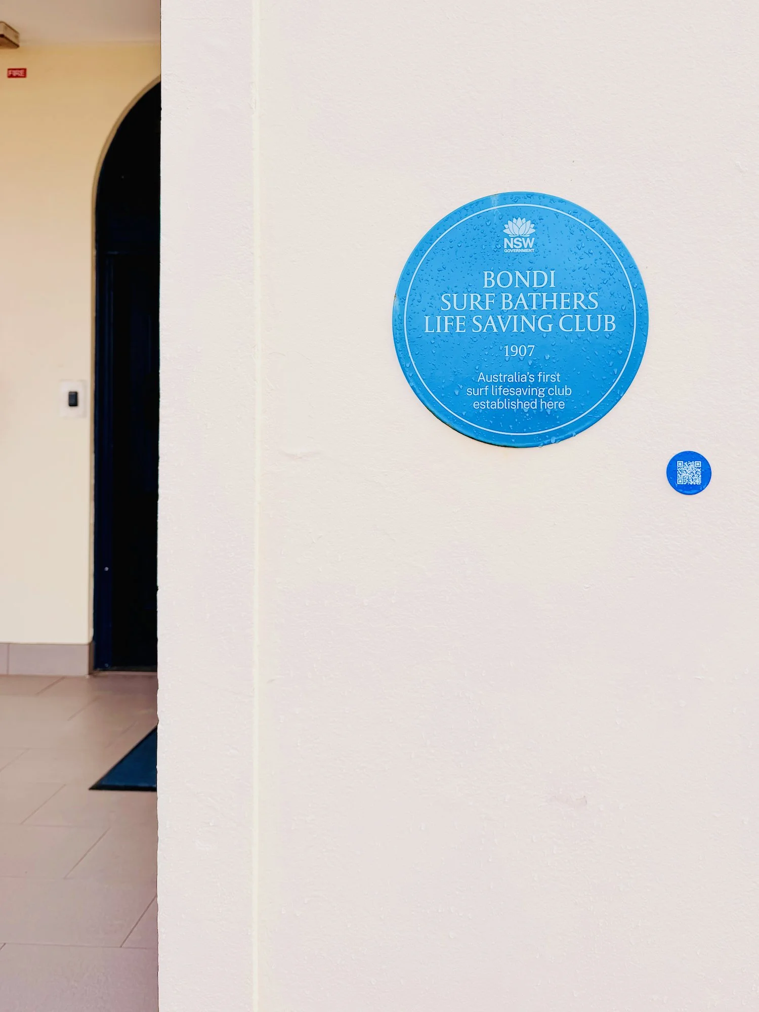 Bondi Surf Bathers Surf Life Saving Club Blue Plaque