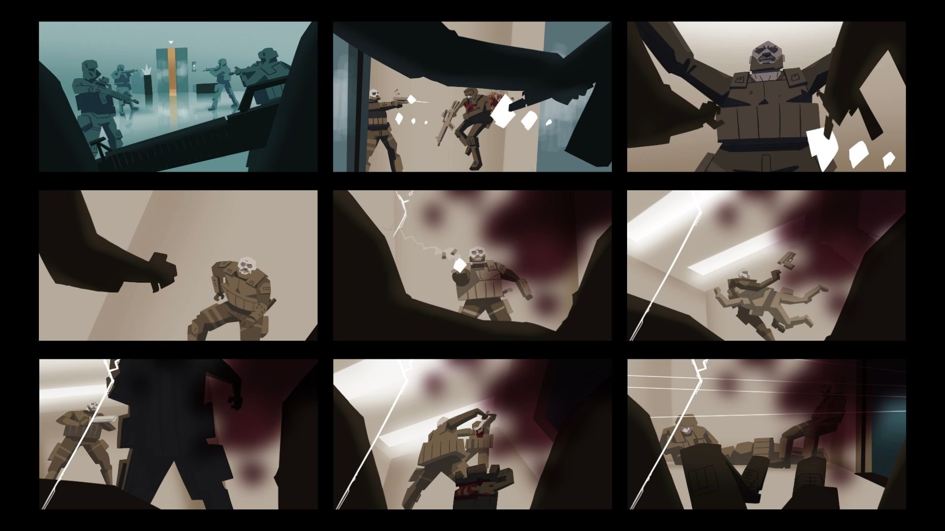 Original Storyboard - 30 min/frame - Body Cam POV Sequence