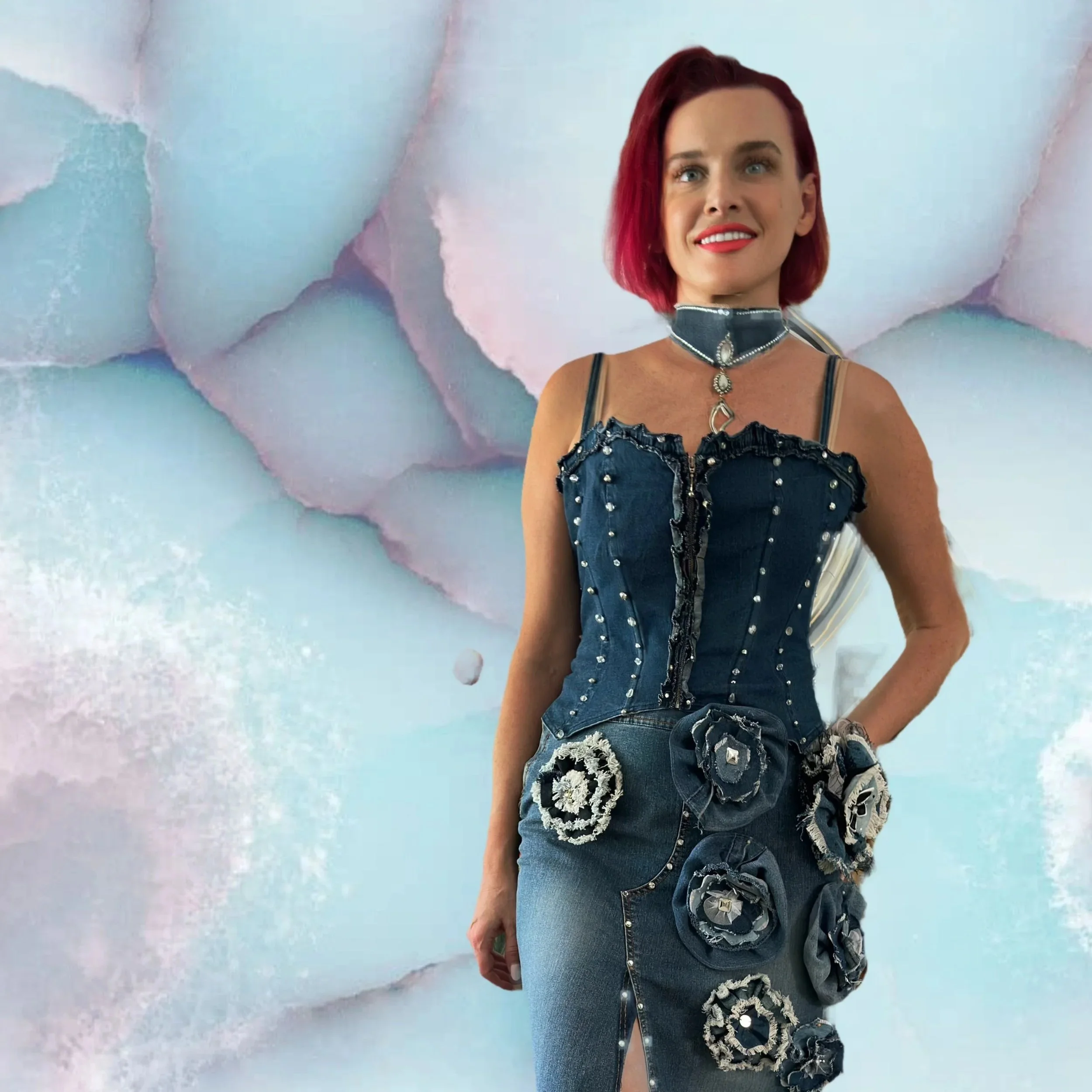 Zinat Design brings a unique blend of elegance, charm, and colour. Mixing lace, denim, leather, and textiles, Zina Toth’s pieces are the ultimate dress style for every woman, celebrating individuality and chic confidence.