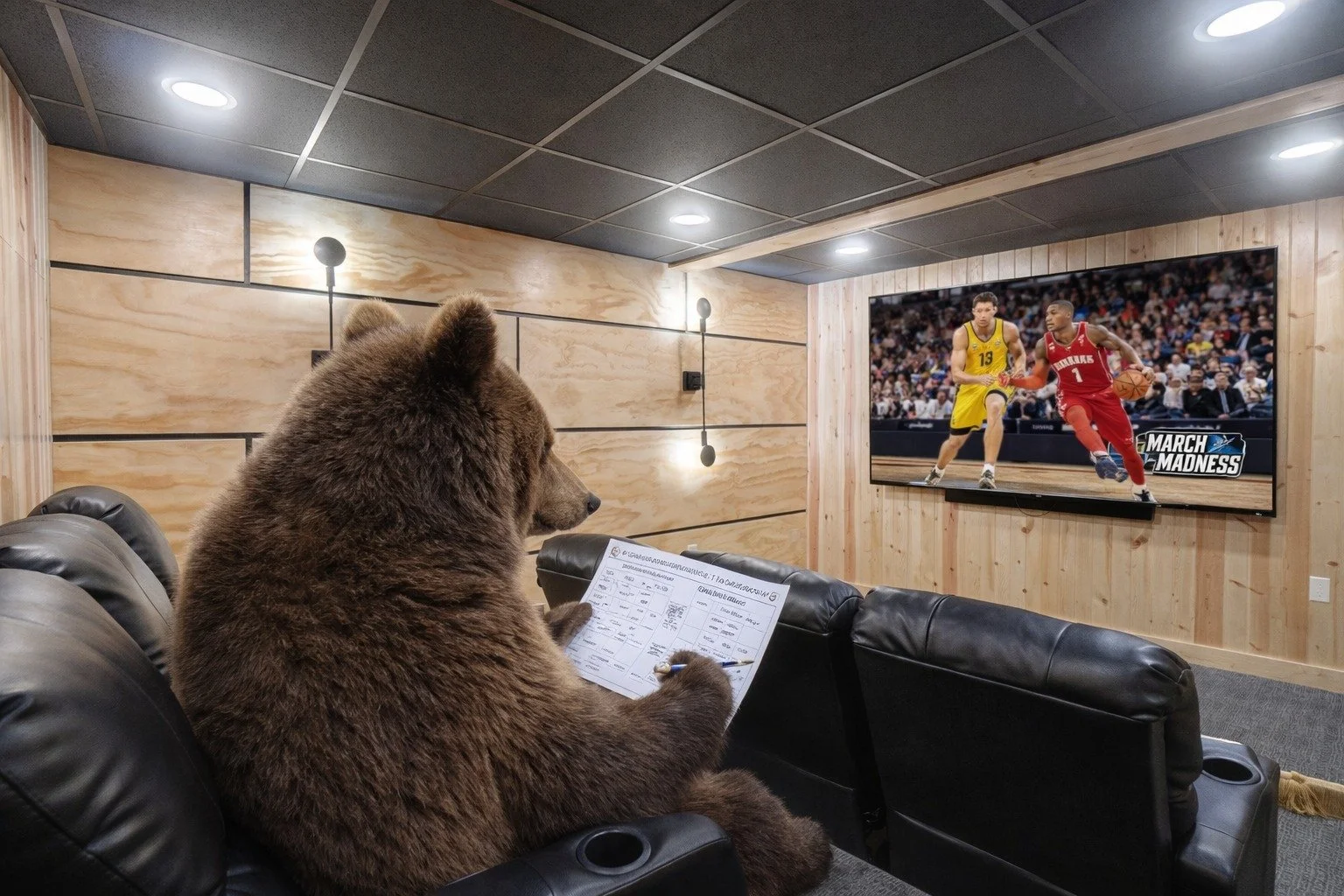 ✨March Madness hits different in a private movie theater. 🏀

Early report from the bear:
12 upsets picked.
Zero productivity this week. 🐻📋

 #vacations #vacationmode #vacationvibes #VacationGoals #vacationstyle #vacationrental #vacationmodeon #vac