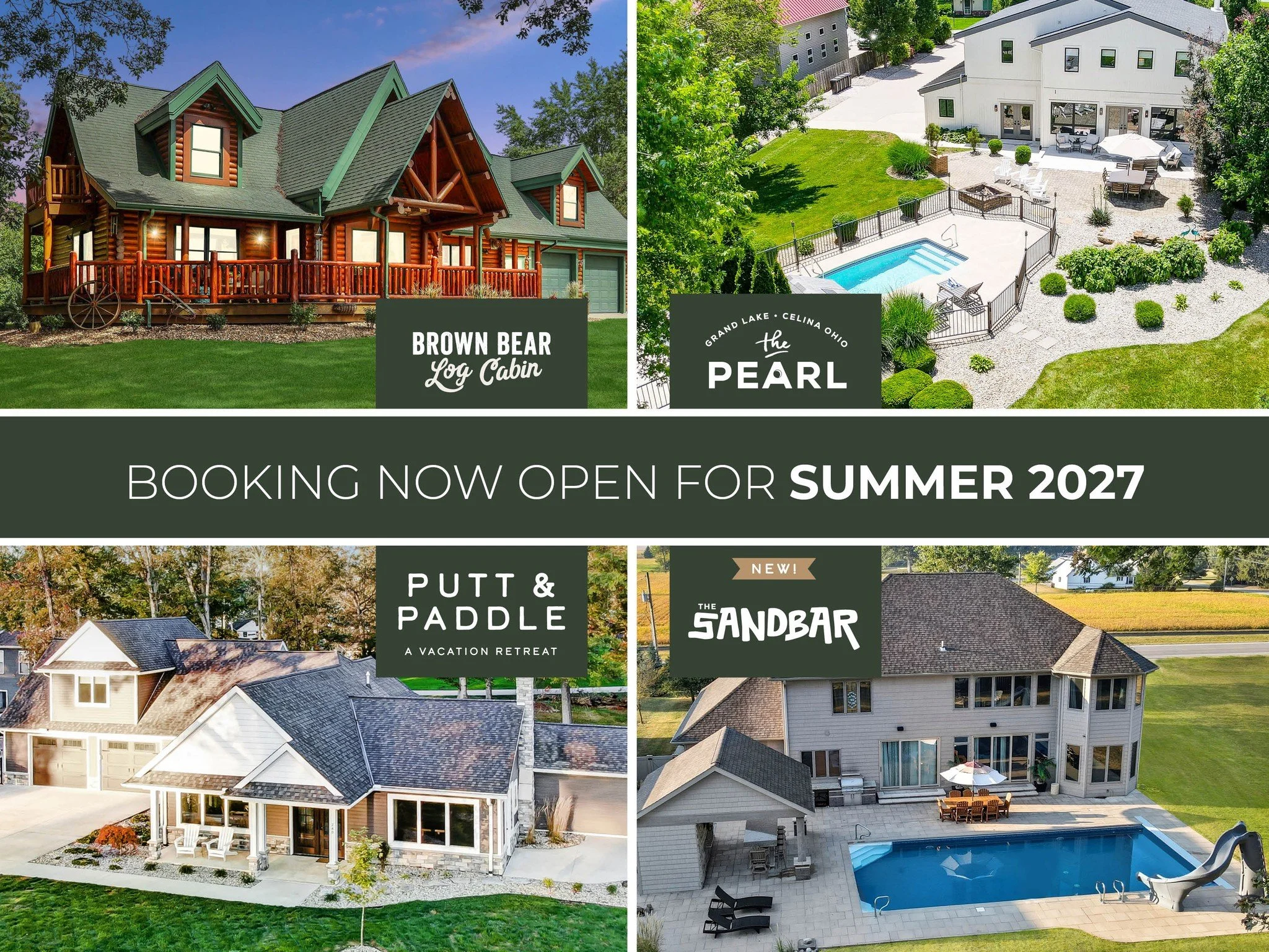 ☀️ SUMMER 2027 IS NOW OPEN ☀️

We know.....summer 2026 has barely even started, but we&rsquo;re already getting messages asking about summer 2027 dates. So we decided to open the calendar early! 

If you&rsquo;ve been thinking about planning a family