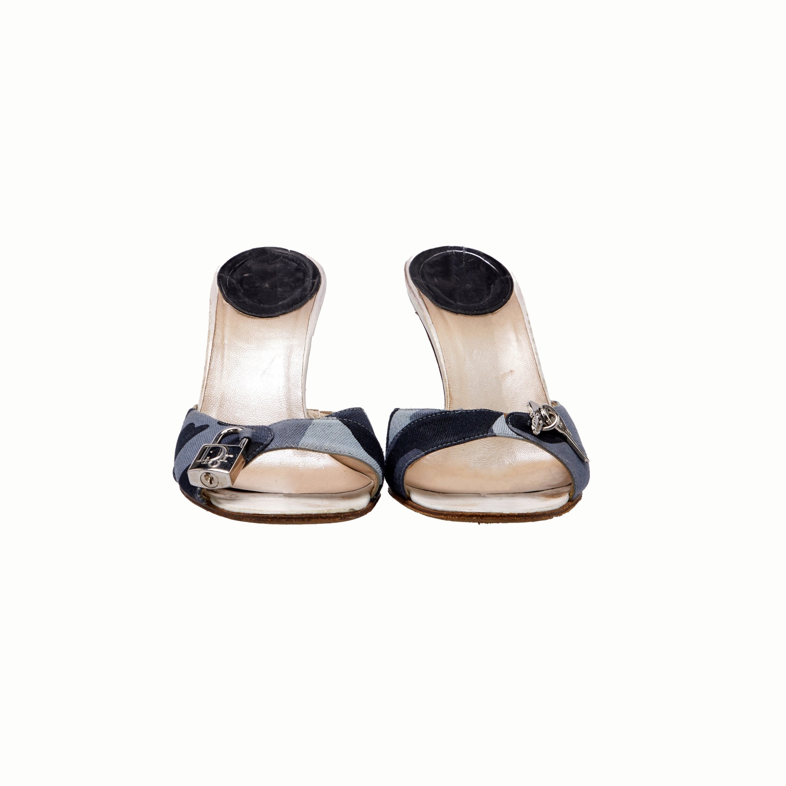Christian+Dior+by+John+Galliano+2001+Blue+Camouflage+Lock+and+Key+Mules_+1.jpg