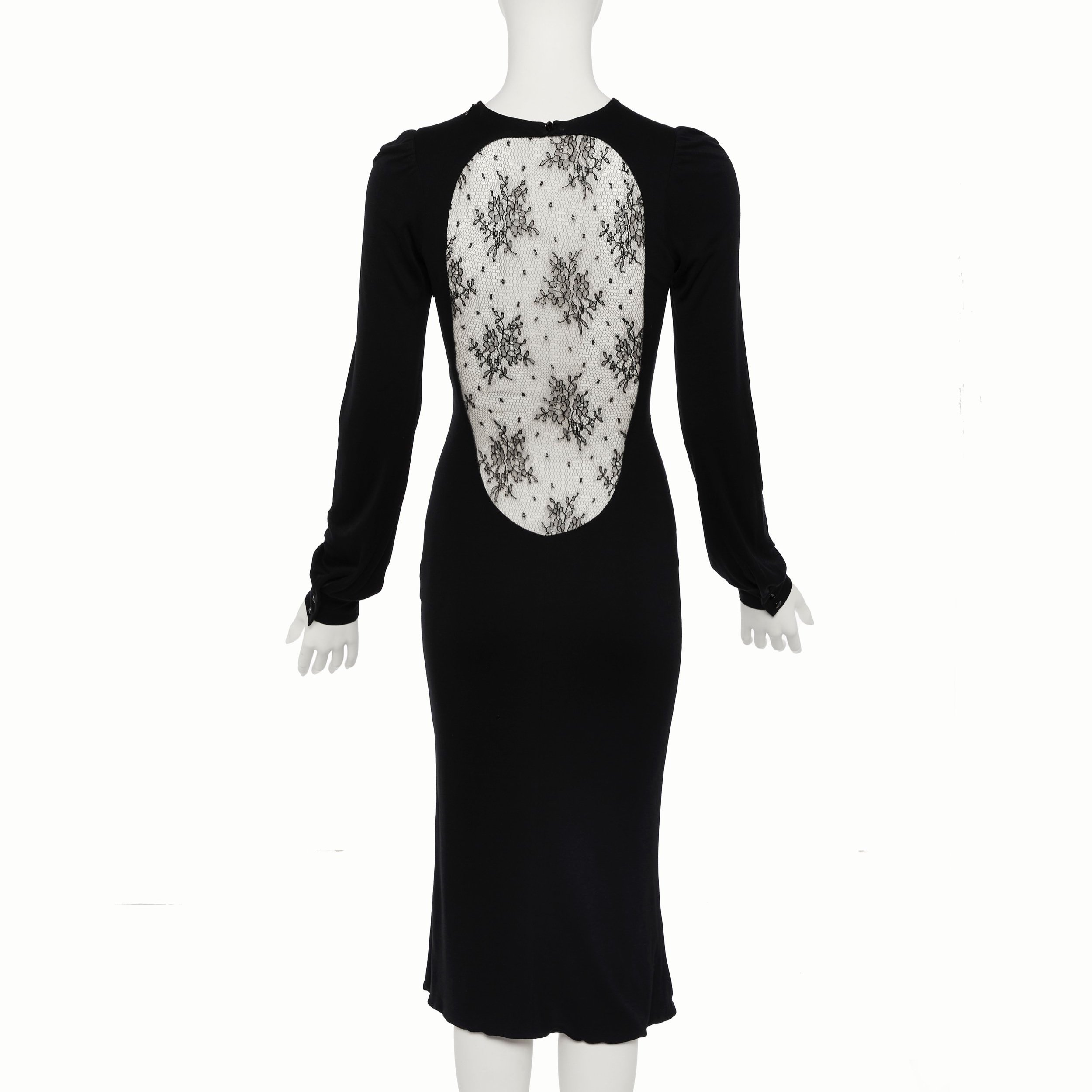 Alexander McQueen Fall Winter 2005 Hitchcock Black Dress