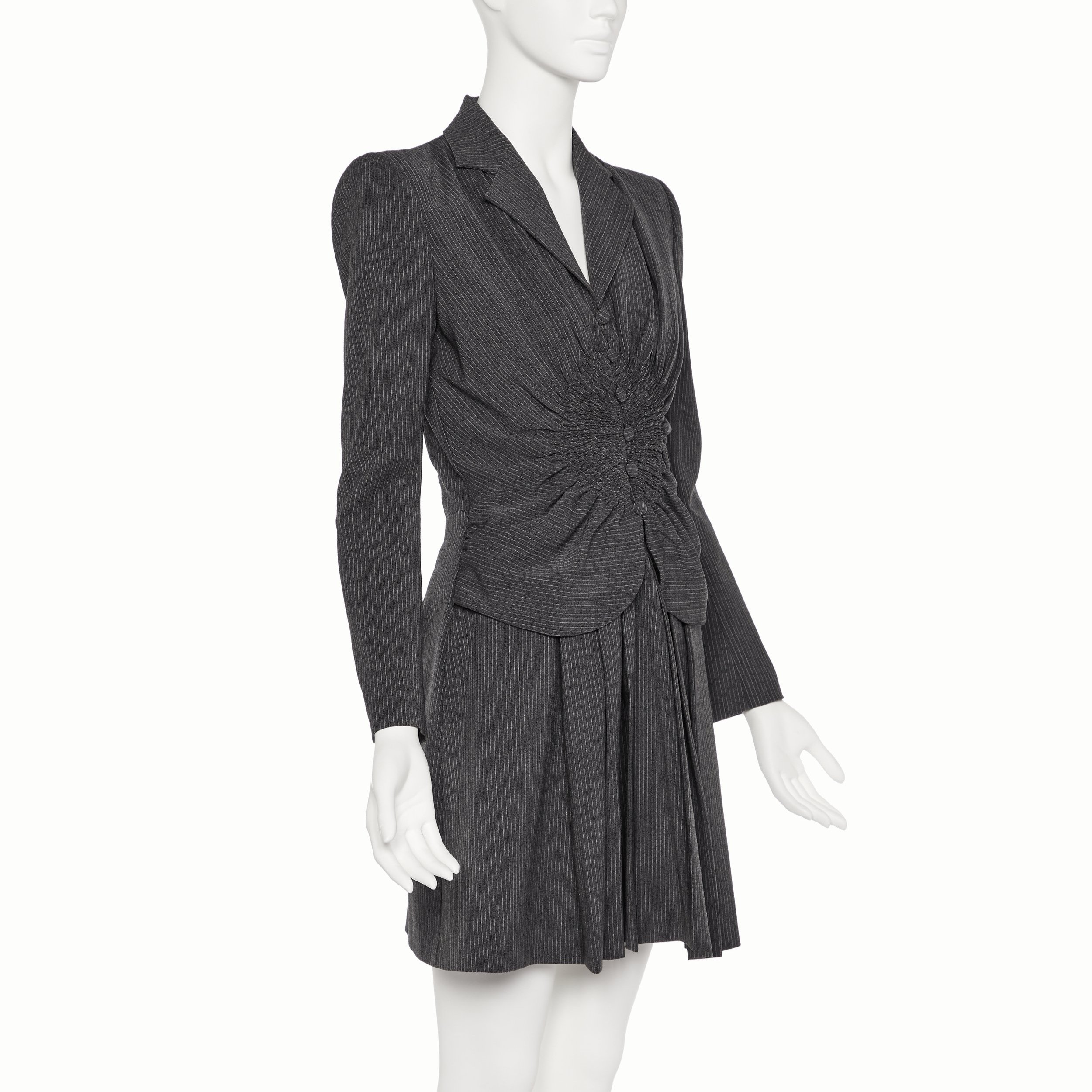 John+Galliano+1997+FW+Grey+Ruched+Suit+Dress_+5.jpg