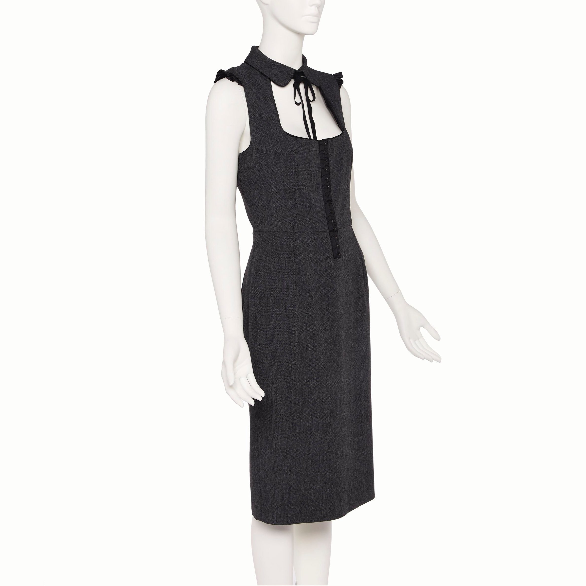 Dolce+%26+Gabbana+Grey+Peter+Pan+Collar+Sheath+Dress_+5.jpg