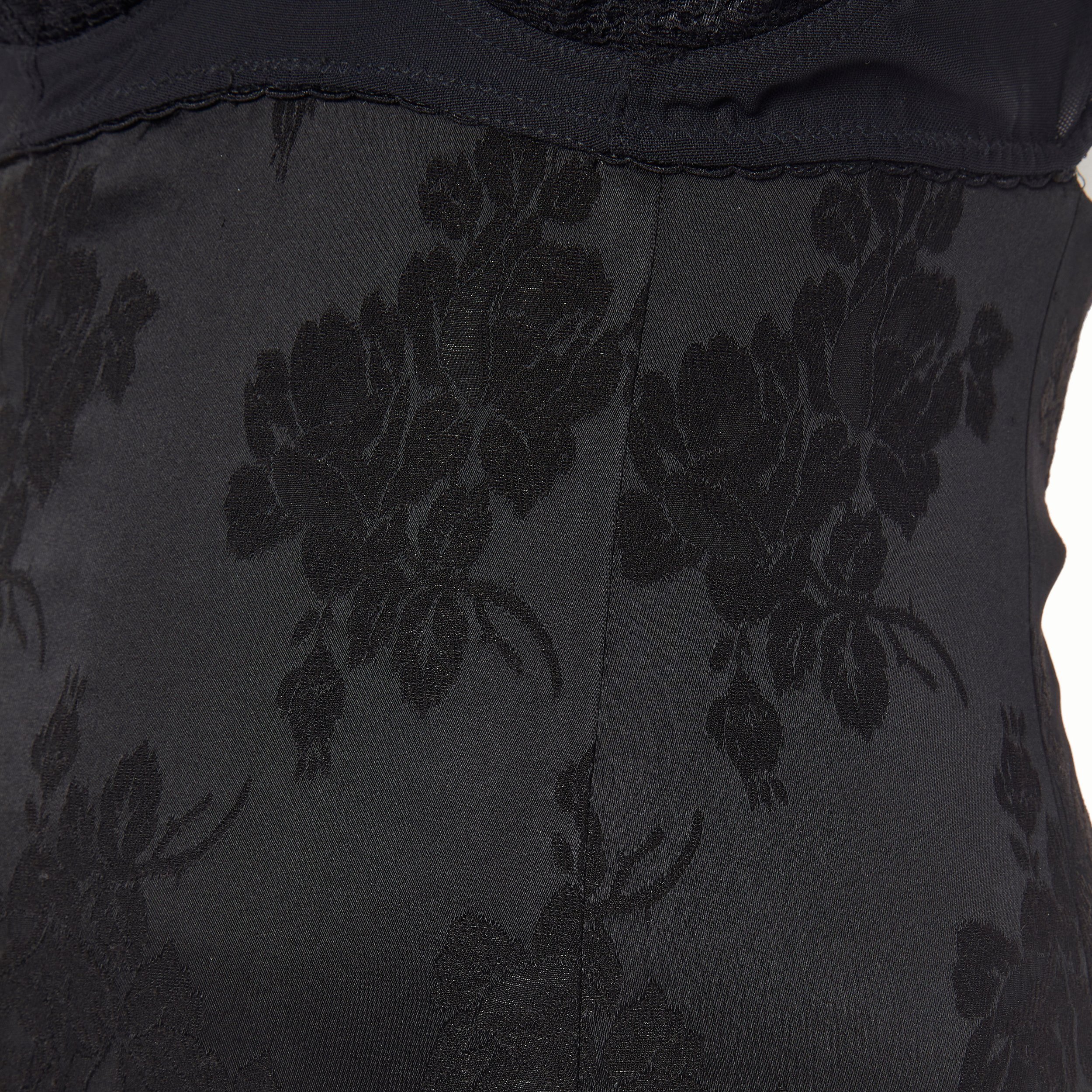 Dolce+%26+Gabbana+1990s+Black+Exposed+Bra+Floral+Dress_+2.jpg
