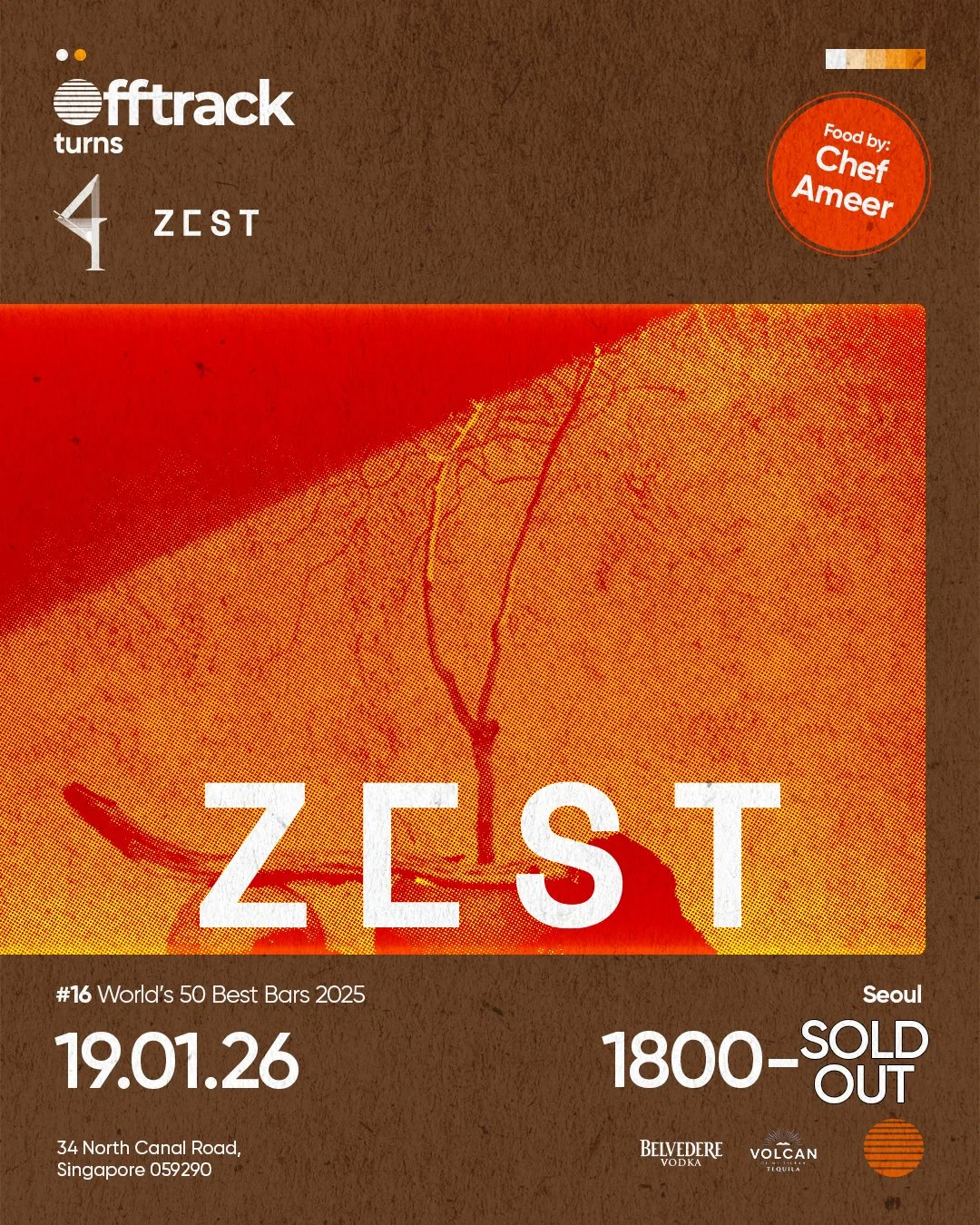 Offtrack Turns 4: Zest (Seoul) + Chef Ameer