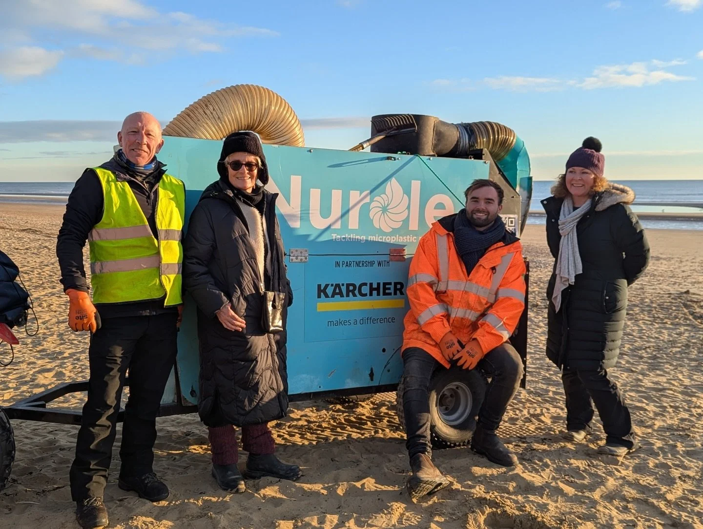 Serendipity on the shoreline.

Last week, while walking on the beach, we met someone truly inspiring - @joshabeech, founder of @nurdleuk, who is leading a remarkable clean-up operation at Camber Sands.

After Southern Water&rsquo;s filtration system 