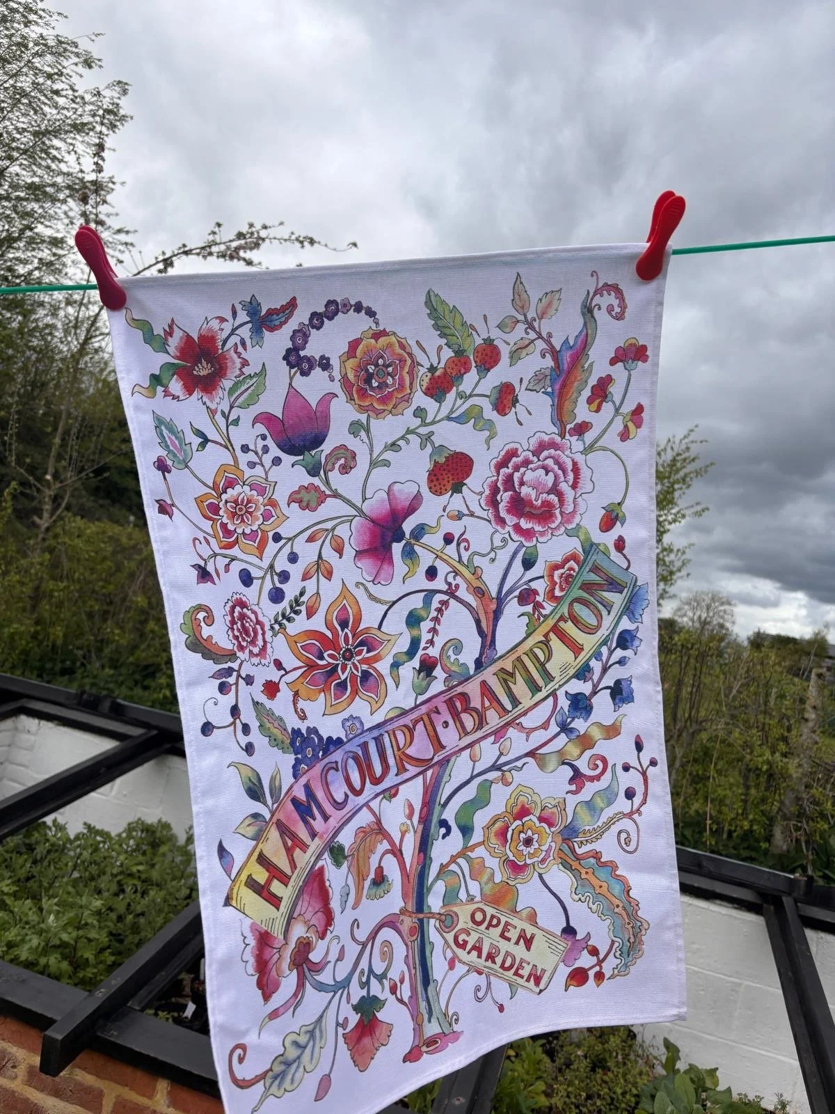 Ham Court Tea Towel by Matthew Rice