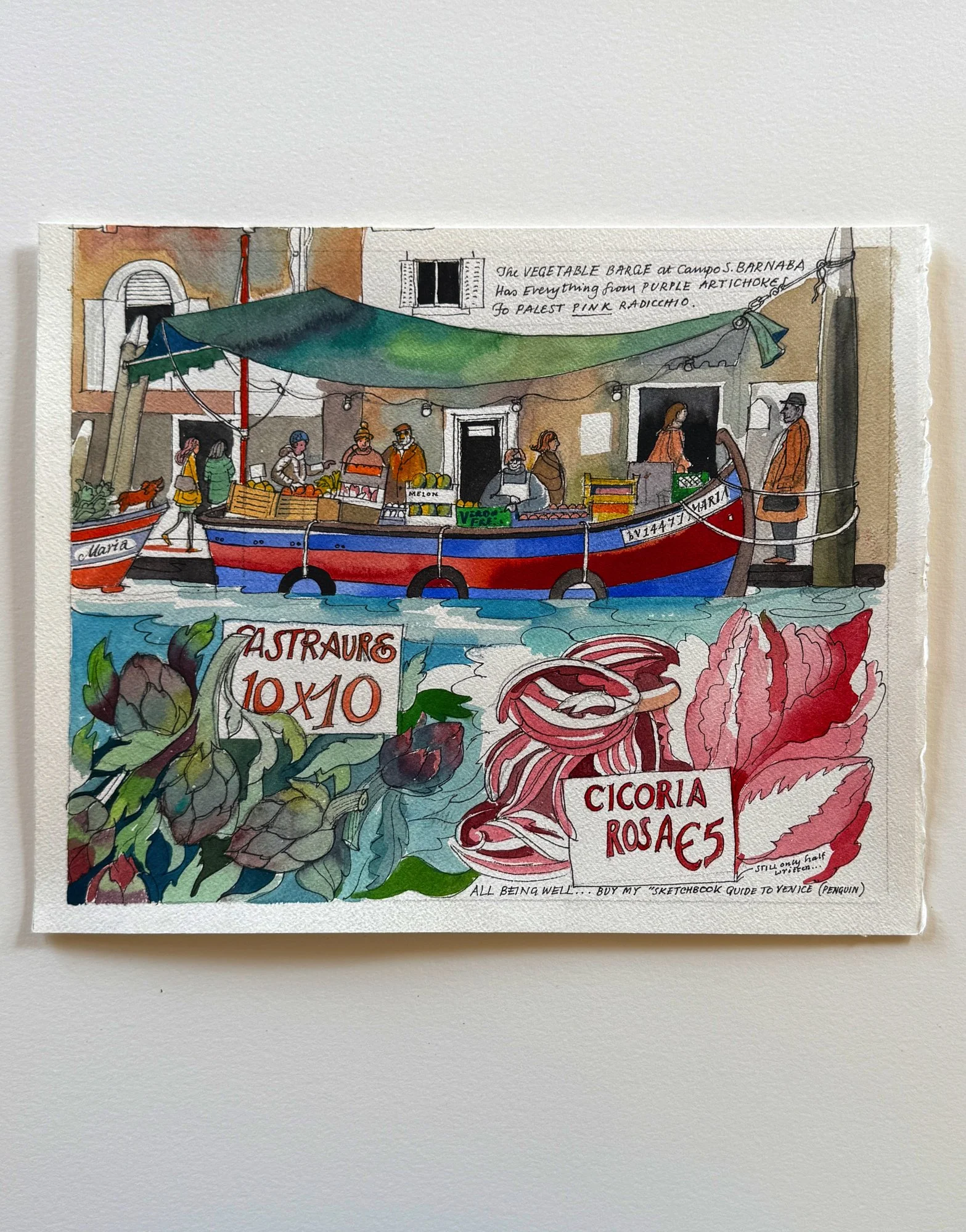 Venice Vegetable Barge - Calendar Artwork