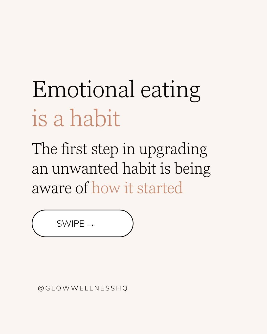 If you're an emotional eater, you're doing it for a good reason 🙂 HOWEVER, this strategy isn't working for you now AND over time it's been patterned in as an automatic behaviour 😕 SUDDENLY you have a problem and you're not sure how to fix it 🤔

So
