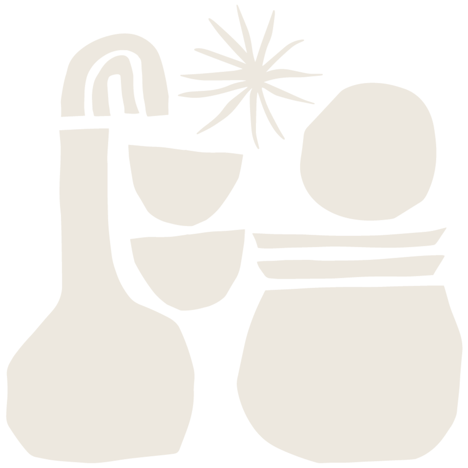 Silhouette of a champagne bottle, wine glass, and a vase with flowers on a black background.