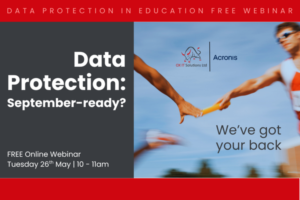 Join our free webinar | Data Protection: September-ready? | Tuesday 26th May