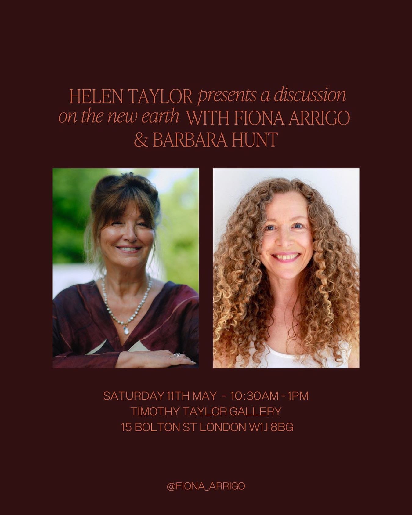 I am delighted to be offering another London talk this May with the wonderful @barbara_j_hunt 

These talks offer a strong guidance for these times that we are living in and approaching. 

Looking at important subjects to anchor as we move through th