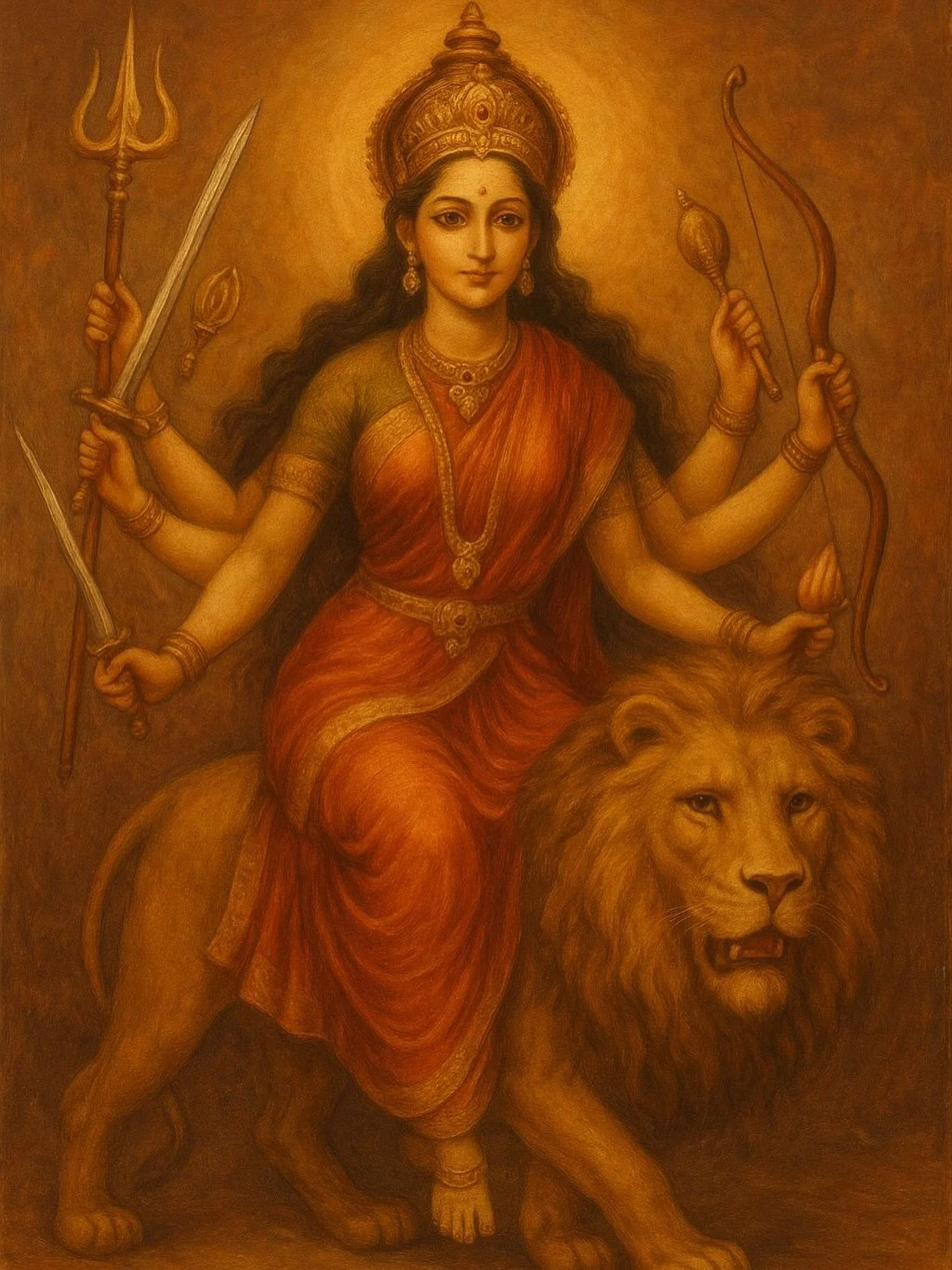 There is a force rising in the field &mdash;
not to destroy,
but to restore right relation.

A power that does not condemn &mdash;
but sees with full clarity.
 the one who will no longer looks away.

The sword of discernment in her hand.
The lion ben