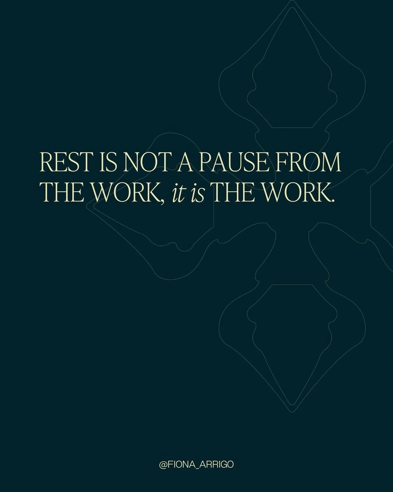 We have been taught to earn rest,
to treat it as the reward for our labour.
But in truth, rest is the space where alignment happens,
where coherence is restored, and the body remembers what the mind forgot.

#RestIsTheWork #SacredPause #FieldOfLove #