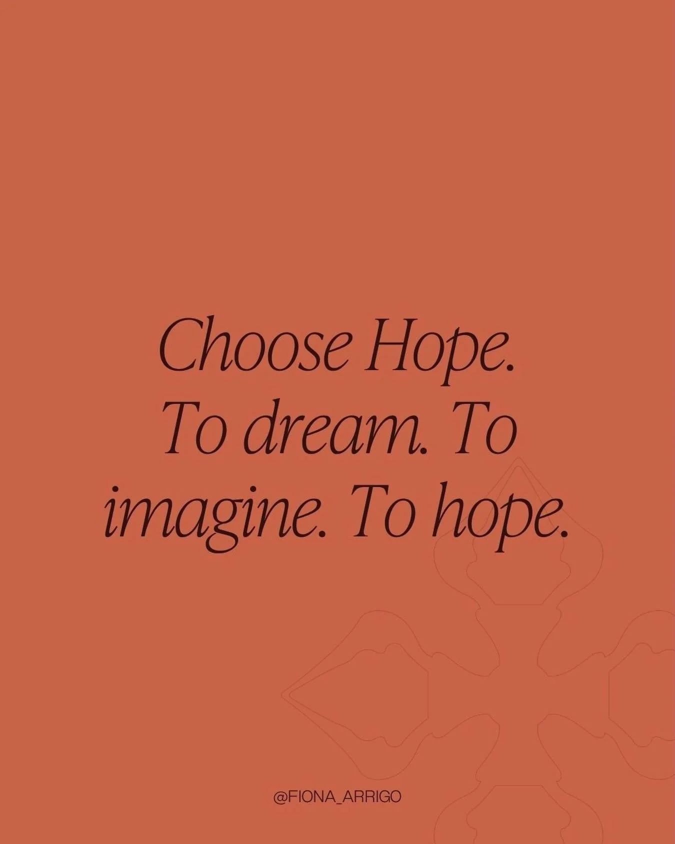 Hope is essential to the human spirit. It nurtures us. Without it, we stop moving toward anything. We stop imagining that something different is possible.

In these times, hope is a powerful medicine, a balm for our spirits.

Hope is not denial. It i