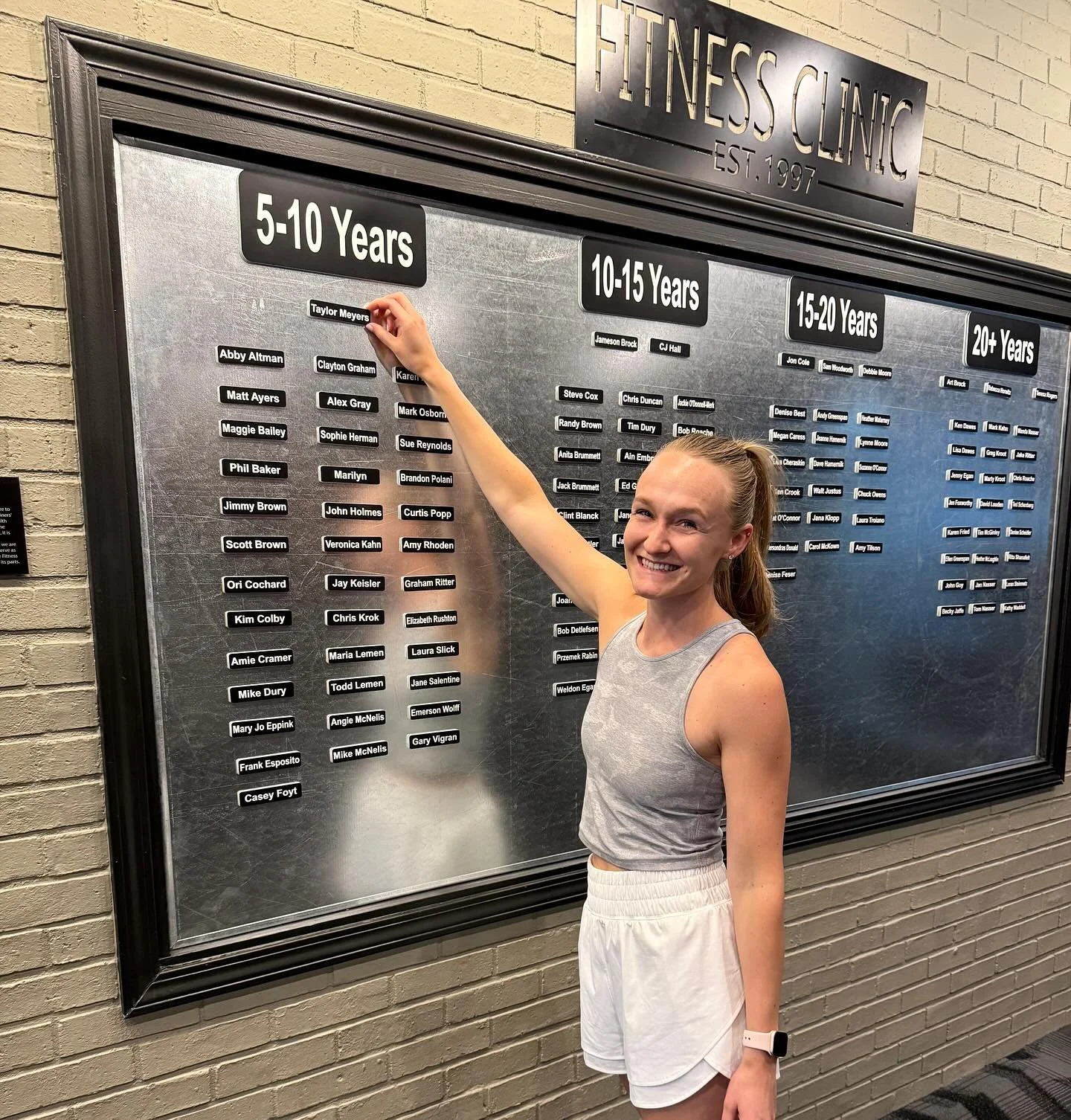 Help us congratulate our amazing trainer, Taylor, on 5 incredible years with The Fitness Clinic of Indy! 💪🎉 Thank you for your dedication, passion, and the energy you bring to every workout. Cheers to many more!