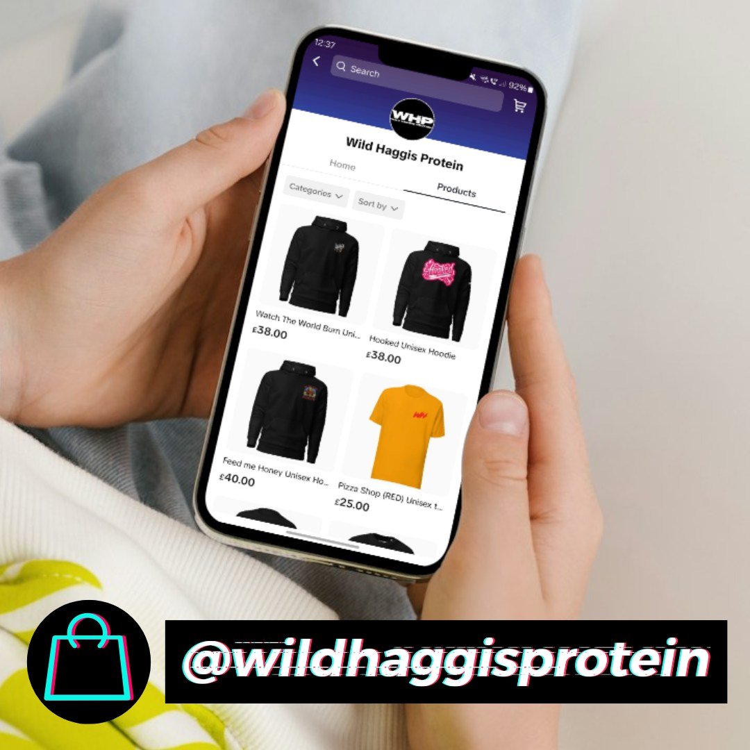 🎉 Exciting News! 🎉

We're thrilled to announce that you can now find Wild Haggis Protein on TikTok Shop! 🛍️ Follow us @wildhaggisprotein for regular updates and behind-the-scenes peeks.

👀 Keep an eye on our TikTok Store, as we're still adding ne
