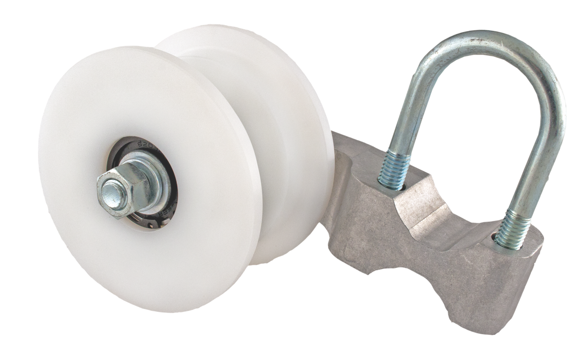 A-2 GUIDE ROLLERS /  Split Upper Ball Wheel Guide Roller w/Bracket