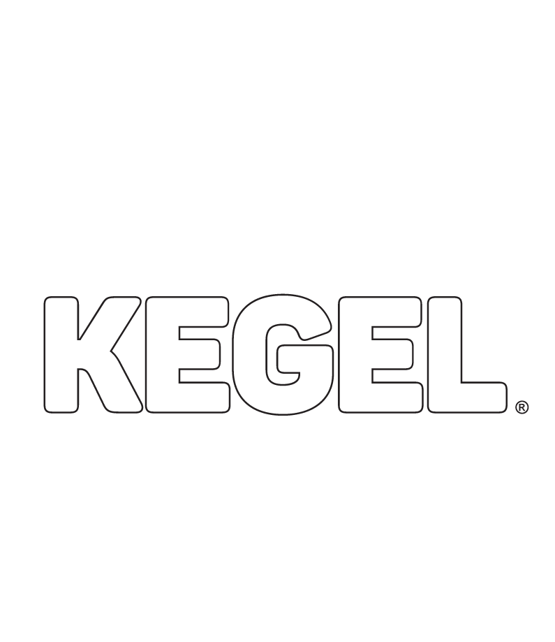 KEGEL LOGO - Vertical - White Bird - White Slogan