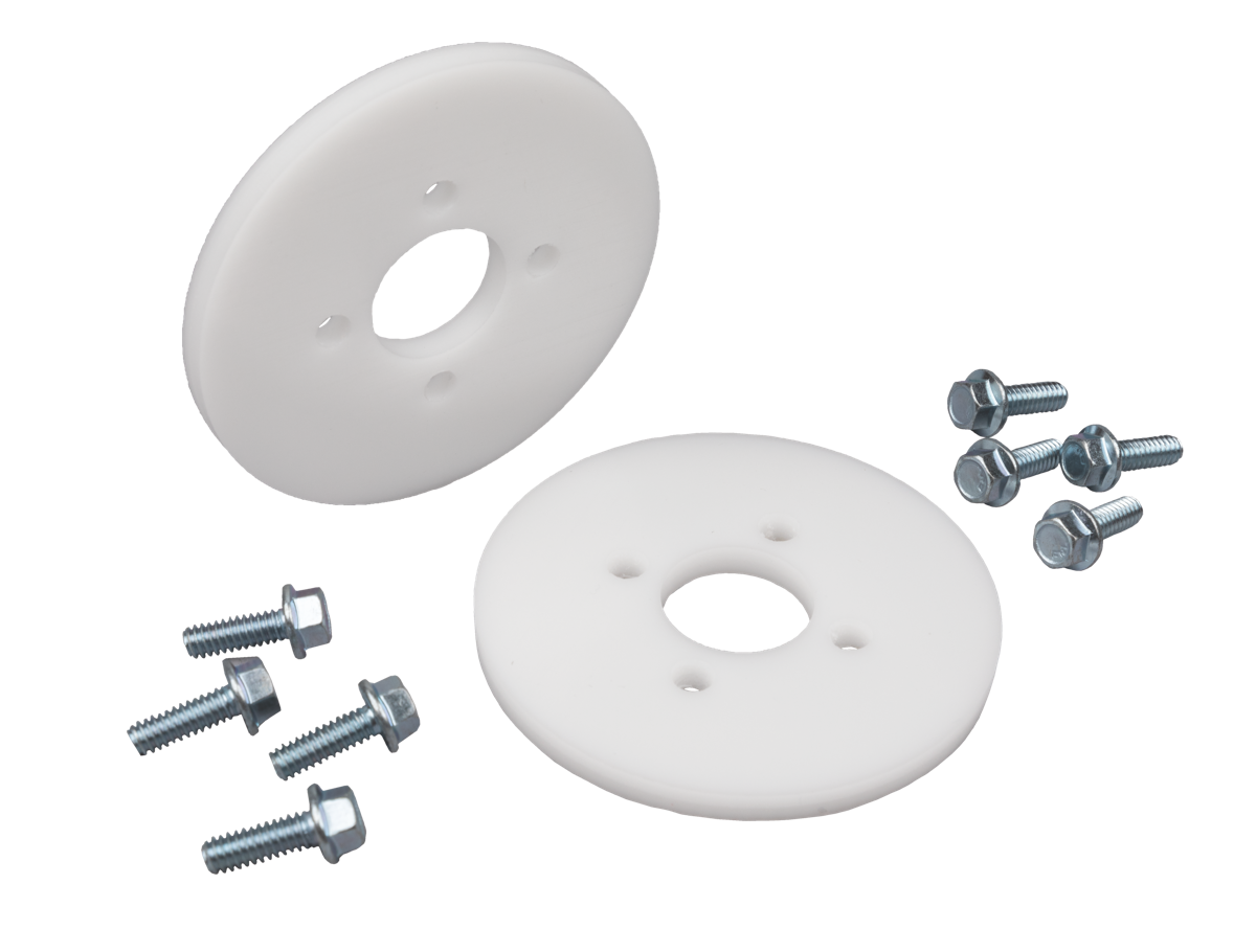 NO BEVEL UPPER BALL  WHEEL ROLLER FLANGE (2 Per Package)