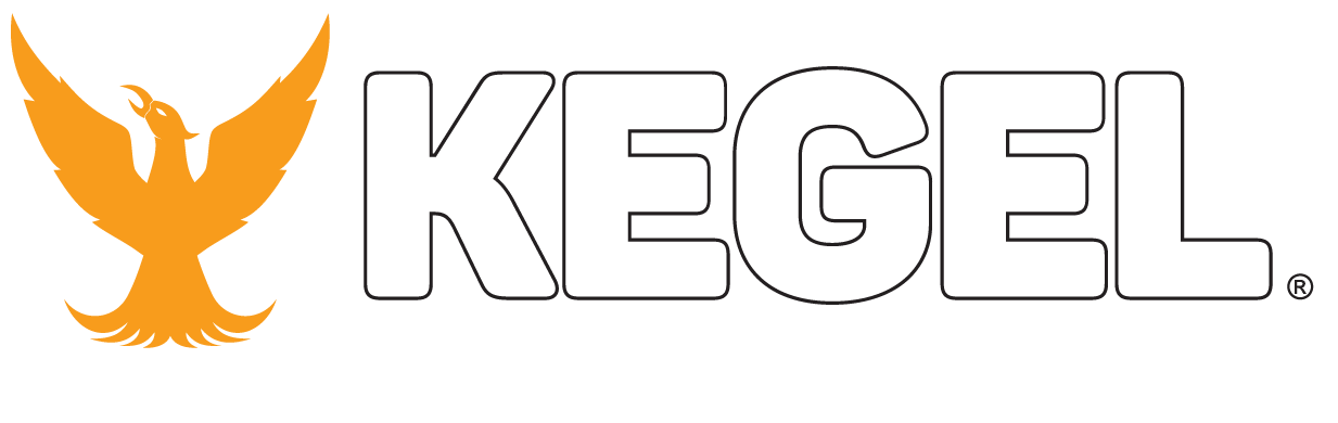 KEGEL LOGO - Horizontal - White Slogan